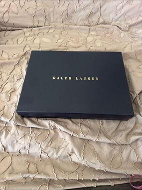 Ralph Lauren Dark Blue Presentation Box with Gold Lettering